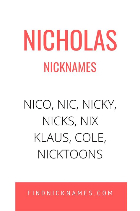 nicknames for nico|Nicknames for Niko (Popular, Cute, Funny & Unique)